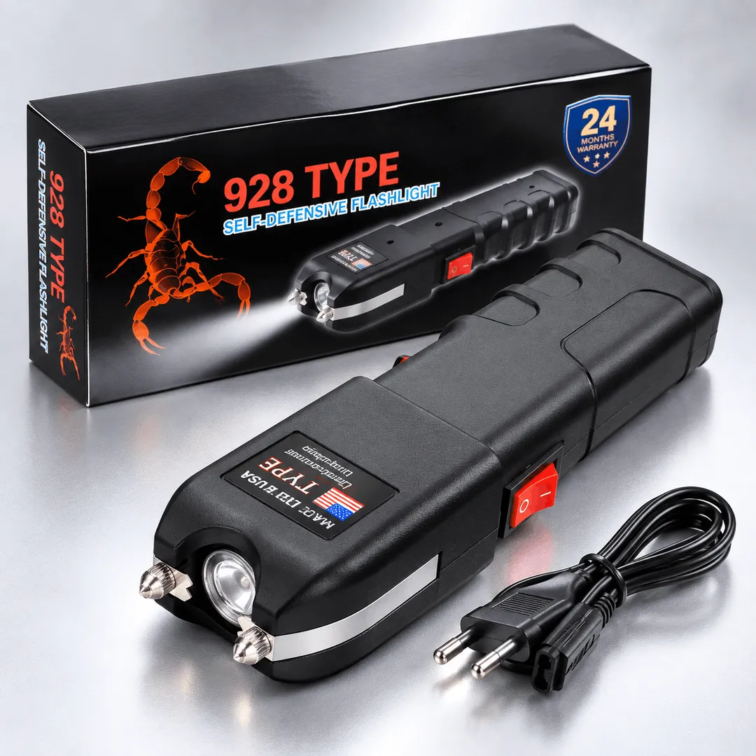 928 Type Heavy Duty Stun Gun with LED Flashlight